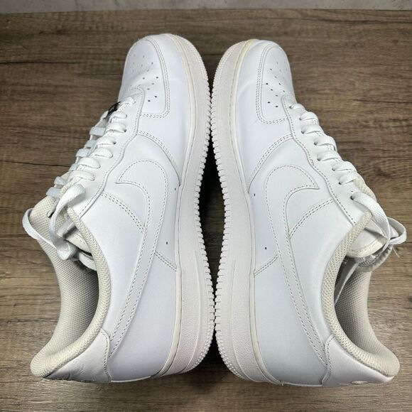 Nike Air Force 1‎ \'07 Low~Mens~White Athletic Lifestyle Shoes Sneakers~Size 14